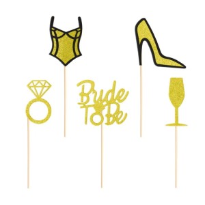 TOPPER WIECZÓR PANIEŃSKI BRIDE TO BE 5SZT