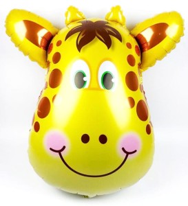 BALON FOLIOWY GŁOWA ŻYRAFY 46x63