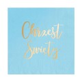 serwetki niebieskie chrzest święty
