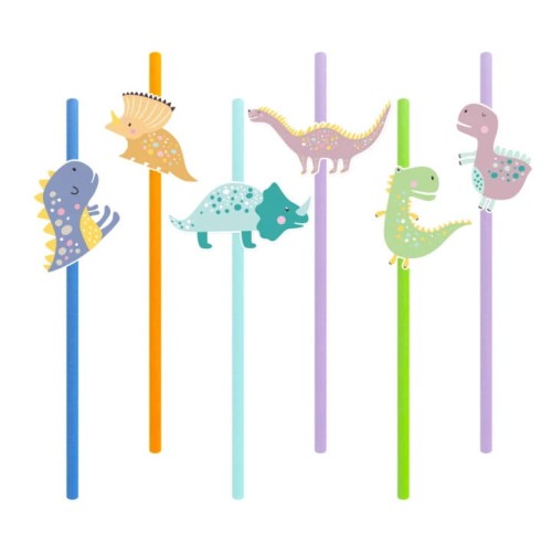 SŁOMKI DO NAPOJÓW DINOZAURY