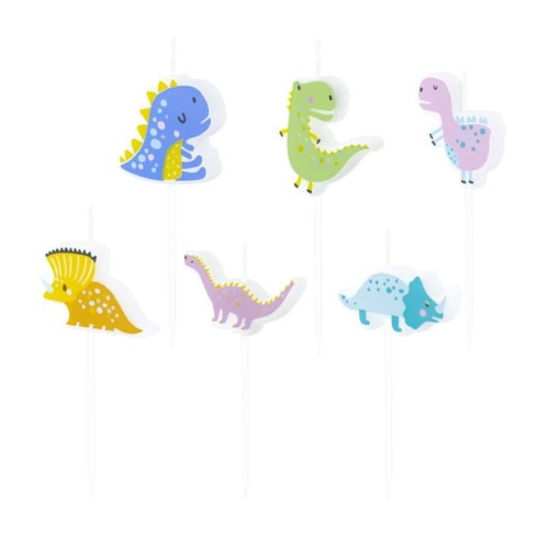 świeczki dinozaur