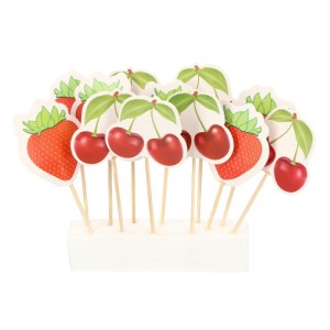 TOPPERY PIKERY OWOCE 12SZT