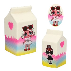 SQUISHY GNIOTEK ANTYSTRESOWY MLEKO LALECZKA LOL