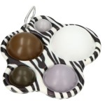 ZABAWKA ANTYSTRES FIDGET SIMPLE DIMPLE ZEBRA BRĄZ