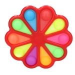 ZABAWKA ANTYSTRES FIDGET SIMPLE DIMPLE KWIATEK CZERWONY