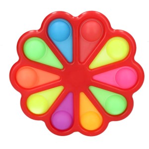 ZABAWKA ANTYSTRES FIDGET SIMPLE DIMPLE KWIATEK CZERWONY