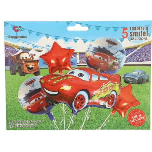 auta cars zestaw balonów 5szt