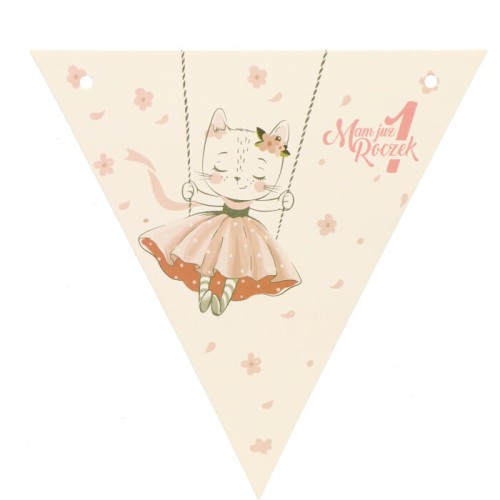 GIRLANDA PAPIEROWA KICIA