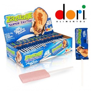 ZAZUAGE TUTTI FRUTTI TATTOO - LIZAK ROZPUSZCZALNY Z TATUAŻEM TUTTI FRUTTI 11g 50szt