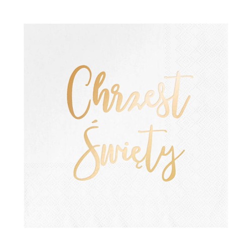 serwetki papierowe chrzest święty