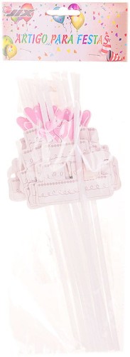 Słomki do napojów tort 12 szt