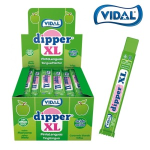 GUMA ROZPUSZCZALNA VIDAL DIPPER XL APPLE 10,5g 100szt,