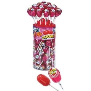 VIDAL ZOOM STRAWBERRY-LIZAK O SMAKU TRUSKAWKI 25,5g 50szt,