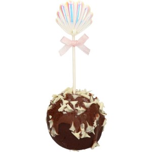 DEKORACJA TOPPER MUSZELKA BIAŁA