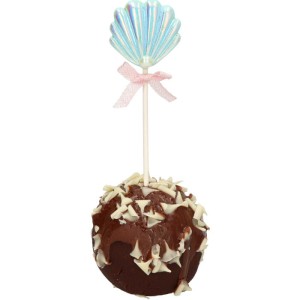 DEKORACJA TOPPER MUSZELKA ZIELONA