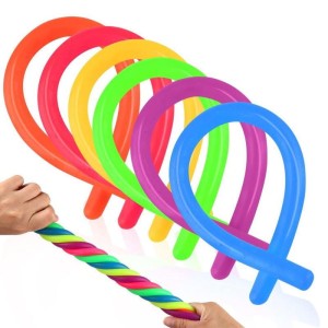 SZNUREK ROZCIĄGLIWY NOODLE GUMOWY ZABAWKA MAKARON ANTYSTRESOWY FIDGET