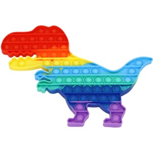 GNIOTEK POPIT PUSH POP FIDGET DINOZAUR MULTI XXL