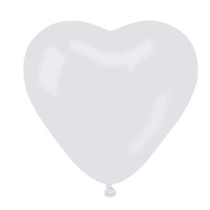 BALONY LATEKSOWE SERCA BIAŁE 50 SZT