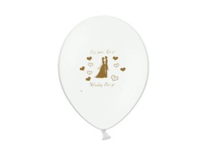 BALONY 10" SZCZĘŚĆ BOŻE MŁODEJ PARZE OPAK 6SZT