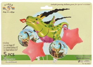 BALONY ZESTAW SMOK BAZYLISZEK 35" 5SZT