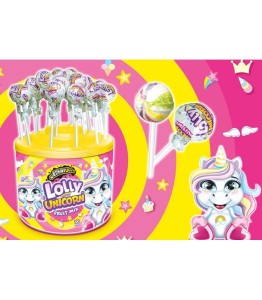 Johny Bee Lolly Unicorn -Lizak o smaku owocowym 100SZT