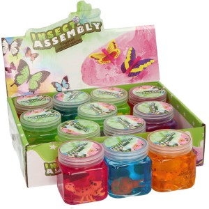 GLUTEK SLIME ZE ZWIERZĄTKAMI INSECT MIX 12SZT