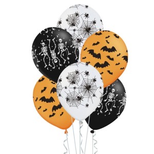 BALON HALLOWEEN 12" MIX 6SZT