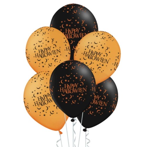 balony happy halloween