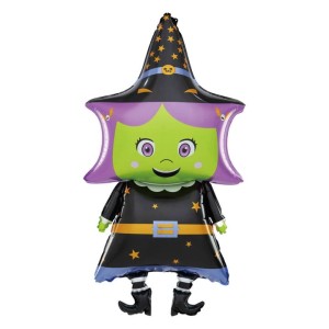 BALON FOLIOWY NA HALLOWEEN WIEDŹMA 48X99CM