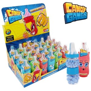 CANDY GANGS BOTTLE BETTY-BUTELECZKA Z LIZAKIEM,CUKIERKAMI I FASOLKAMI