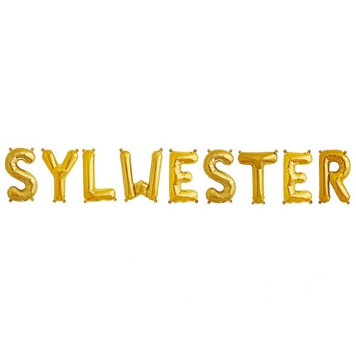 zestaw balonów napis sylwester