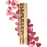 KONFETTI WYSTRZAŁOWA TUBA SERCA GOLD ROSE 40CM