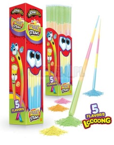 Słomki Johny Bee Fruit Straws z oranżadką XL 150szt,