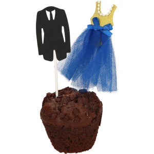 DEKORACJA TOPPER SUKNIA GARNITUR 2SZT