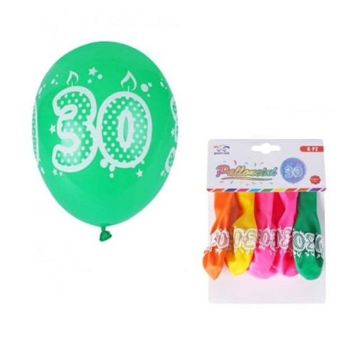 balony lateksowe na 30 urodziny