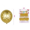 BALONY ZŁOTE NA 50 URODZINY