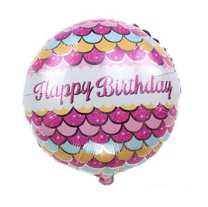 BALON 18" HAPPY BIRTHDAY RÓŻOWY