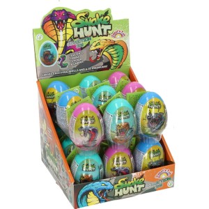 JAJKO Z ZABAWKA CUKIERKAMI I NAKLEJKAMI -SNAKE EMBOSSED EGG