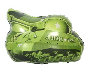 BALON CZOŁG ARMY TANK ZIELONY 22"