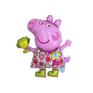 BALON 22" ŚWINKA PEPPA KWIATUSZKI