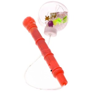 RÓŻDŻKA ŚWIECĄCA Z LAMPKAMI LED CZERWONA 54CM