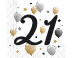 SERWETKI BALLOONS 21 33X33CM 20SZT