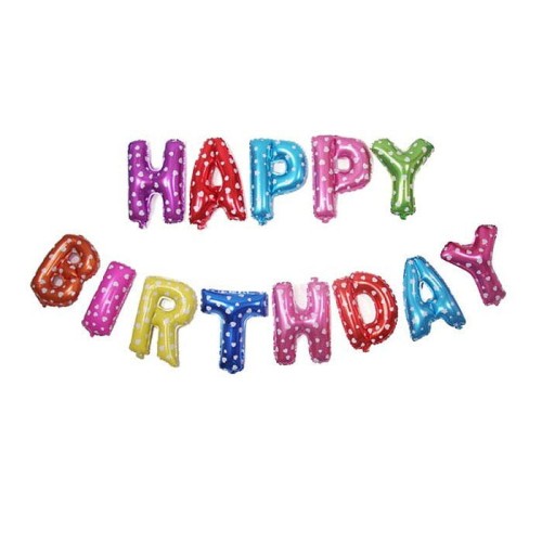 zestaw balonów happy birthday