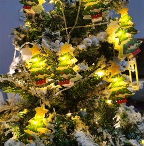 LAMPKI ŚWIĄTECZNE LED NA BATERIE CHOINKI 10SZT