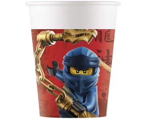 KUBECZKI PAPIEROWE LEGO NINJAGO, 200 ML, 8 szt