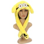 CZAPKA LED MINIONEK RUCHOME USZY STRÓJ