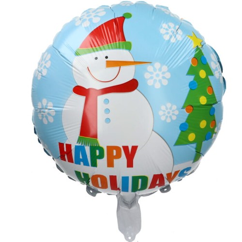 balon bałwanek happy holidays