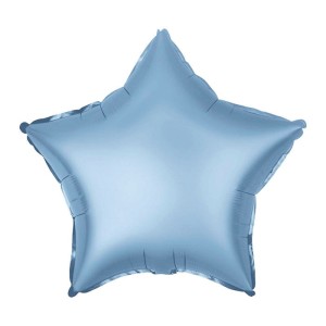 BALON 18" GWIAZDA MATOWA NIEBIESKA