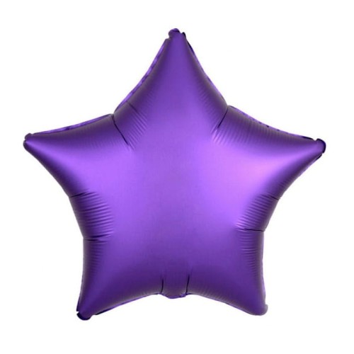 BALON 18" GWIAZDA MATOWA FIOLETOWA