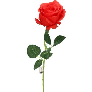 RÓŻA ŚWIECĄCA NA WALENTYNKI 45CM CZERWONA
